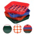 thumbnail image 1 of OULII 4 Pcs Plateaux de Tri de Pièces en Plastique Codés par Couleur Réutilisables Empilables pour le Stockage des Pièces, 1 of 5