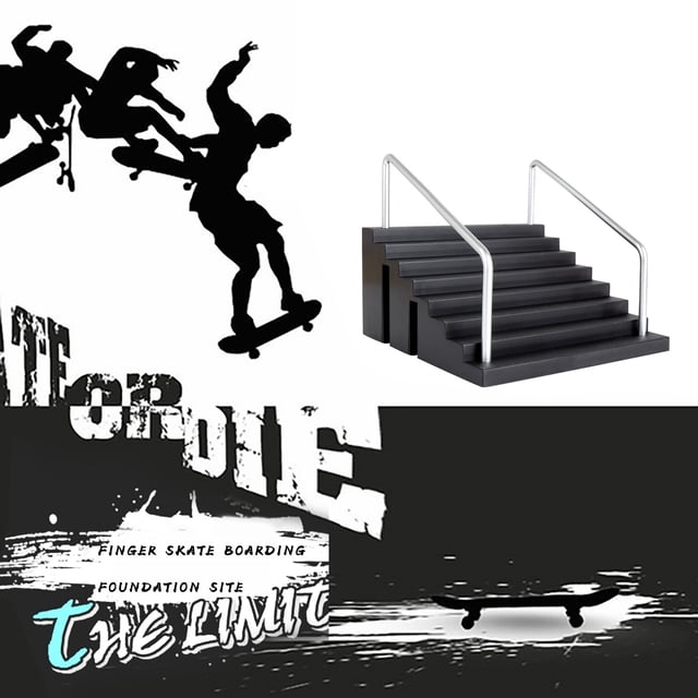 Vaidha Skate Parks Kit Ramp Parts for Finger Skateboard Fingerboard Ramp Skateboard
