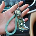 thumbnail image 4 of MesaSe Dinosaur Keychain Doll Adorable Appearance Vibrant Color Creative Shape with Colorful Bead Shatterproof Backpack Keychain Cartoon Dinosaur Pendant for Kids, 4 of 10