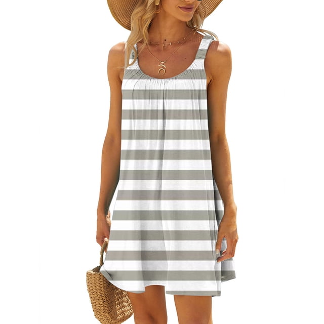 Styesk Robes d'Été pour Femmes Robe de Plage pour Femmes Paréo de Bikini Tenue de Plage Décontractée Vacances Courtes Robes d'Été