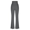 thumbnail image 4 of Plebaso Pantalon Évasé Taille Haute pour Femmes Extensible Mince Legging Décontracté d'Entraînement Bootcut Pantalon de Yoga pour Femmes, 4 of 6