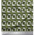 thumbnail image 1 of Soimoi Poly Georgette Fabric Square & Floral Block Fabric Prints by Yard 42 Inch Wide, 1 of 2