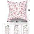 thumbnail image 5 of Pink Grey Leopard Print Pillow Covers 20X20 Inch Watercolor Gray White Cheetah Preppy Pillow Cases Animal Square Throw Pillow Case Set of 2 Home Decor for Sofa Living Room Bedroom Bed Cushion, 5 of 5