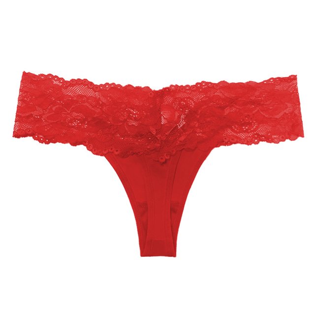 B91xZ Culottes Sans Couture pour Femmes, Bikini Extensible Doux, Culottes en Dentelle Taille Haute, L Rouge