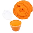 thumbnail image 1 of Orange Solid Color Butter Slime Clay Toy Non Settling Stretchy Diy Craft Orange Color With Accessories For Creative Play, 1 of 7
