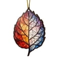 thumbnail image 1 of Meitianfacai Acrylic Flat Printing Leaves Christmas Decorations Christmas Tree Decorations Hanging Pendants, 1 of 5