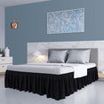 thumbnail image 2 of Unique Bargains Polyester Bed Skirt Durable 16 Inch Drop Easy Fit Wrinkle, Elastic Dust Ruffles Bedskirts, 2 of 9