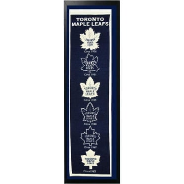 Encore Select 109-60 Toronto Maple Leafs Logo History Felt Banner - 14 x 37 in.