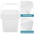 thumbnail image 4 of MOVTOTOP White Plastic Bucket with Handle and Lid for Home Use Made of Durable PP Material 5L, 4 of 8