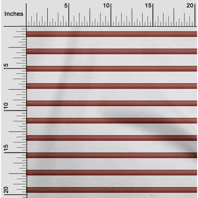 oneOone Silk Tabby Maroon Fabric Stripe Block Sewing Craft Projects Fabric Prints By Yard 42 Inch Wide