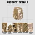 thumbnail image 3 of Tignapoo Unisex Outdoor Lightweight Waist Pack - Waterproof & Breathable Multi-Functional Phone Holder for Running, Climbing, Fishing, and Cycling - CP Camouflage Design (A50 Phone Bag#), 3 of 7