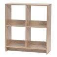 thumbnail image 1 of IRIS USA, 4-Cube Organisateur de Stockage, Brun Frêne, 1 of 1