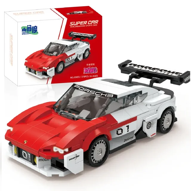 11 Types Speed Champions Car Hypercar Building Blocks MOC Construction Bricks Famous Sport Vehicle Toys Gift For Children Kids,MISSION R 378pcs,No box bagged