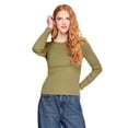 thumbnail image 1 of George Women's Long-Sleeve Rib T-Shirt, 1 of 6