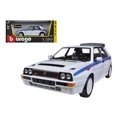 thumbnail image 1 of Bburago Lancia Delta Integrale HF White With Martini Stripes 1/24 Diecast Car Model, 1 of 4