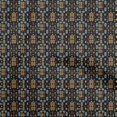 thumbnail image 1 of oneOone Cotton Silk Black Fabric Asian Kilim Sewing Craft Projects Fabric Prints By Yard 42 Inch Wide, 1 of 5