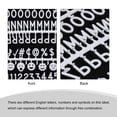 thumbnail image 4 of Uxcell Felt Letter Board Letters Numbers Symbols 3/4 inch Alphabet Message Board Changeable, White, 4 of 6