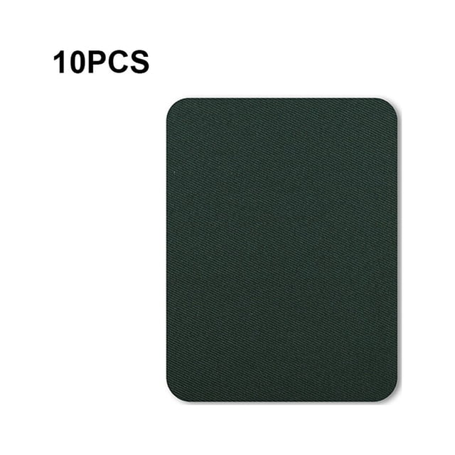 10 Pcs Écussons Thermocollants pour Réparation de Vêtements Accessoires pour Vêtements Faits à la Main Fournitures de Couture pour Raccommoder Réparer Coude Jeans Déchirés Vert Foncé