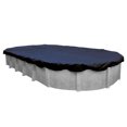 thumbnail image 1 of Swimline 18 x 33 Foot Oval Above Ground Heavy Winter Swimming Pool Cover, Blue, 1 of 7