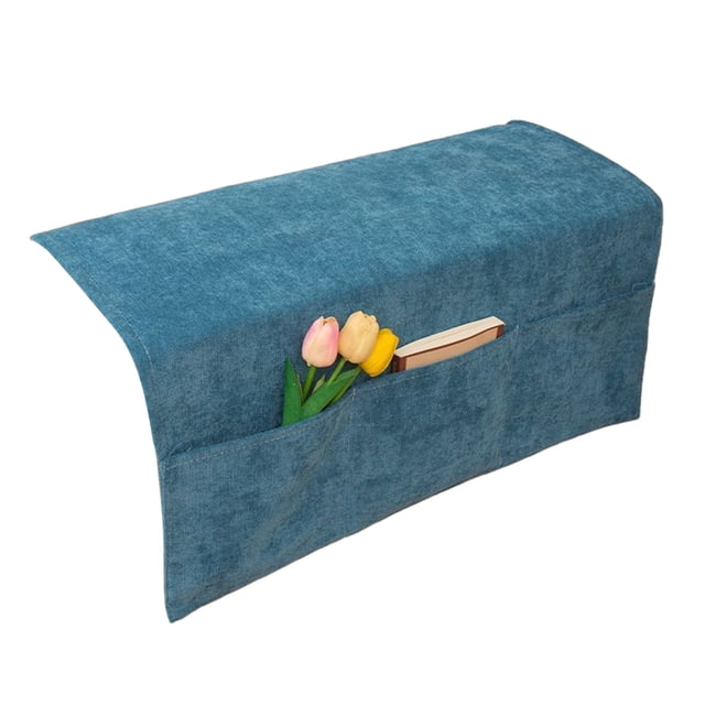 Living Room Chairs Couch Arm Covers,Pet Armchair Slipcover for Couch with 3 Pockets for Tv Remote Control,Non-Slip Sofa Arm Covers Washable Sofa Armrests Covers for Living Room