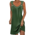 thumbnail image 1 of Erwazi Robes d'Été Décontractées pour Femmes, Robes de Plage d'Été, Robe Midi Sans Manches, Robe Bohème de Vacances, Robe Débardeur, 1 of 5
