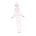 thumbnail image 3 of HILABEE Gabarit de Dessin Mode Règle Couture Motifs Humanoïdes Design pour Concevoir, 3 of 9