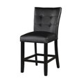 thumbnail image 2 of Steve Silver Markina Black Vinyl Counter Chair, 2 of 6