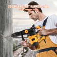 thumbnail image 2 of KFFKFF SDS-Max 1-9/16 Inch Rotary Hammer, 13Amp Corded, Durable Chipping Tool with Vibration Reduction & Safety Clutch, Electric Variable Speed Demolition Hammer, Ideal for Concrete, 2 of 9