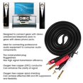 thumbnail image 1 of Audio Guitar Line Dual Male Jack Cable, Connect Unbalanced Telephone To Phono For High  Transmission, Enhanced Clarity For 2RCA To Double 6.35 Interface, 1 of 8