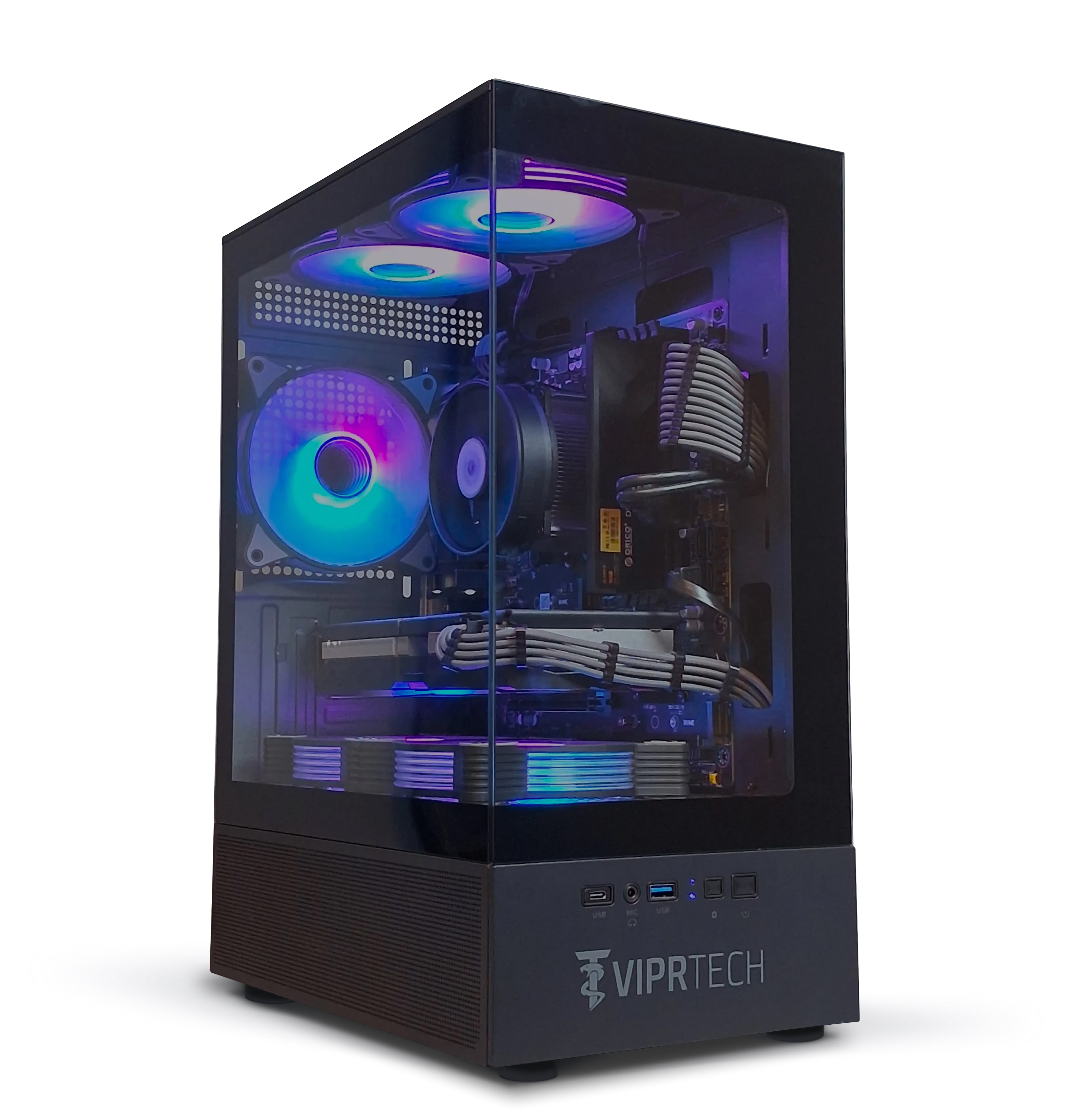 ViprTech Stryker 3.0 Gaming PC - AMD Ryzen 7 (4.1GHz), RTX 3060 12G, 16G DDR4, 1T SSD, Desktop Black