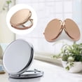 thumbnail image 1 of Lubelski Portable Solid Color Metal Round Case Double-Side Pop-Up Pocket Makeup Mirror, 1 of 7
