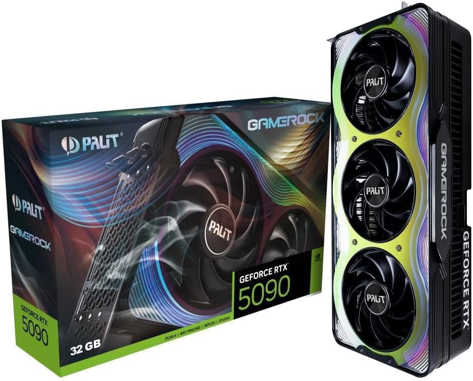 Palit RTX 5090 GameRock 32GB GDDR7 PCI Express 5.0 Graphics Card