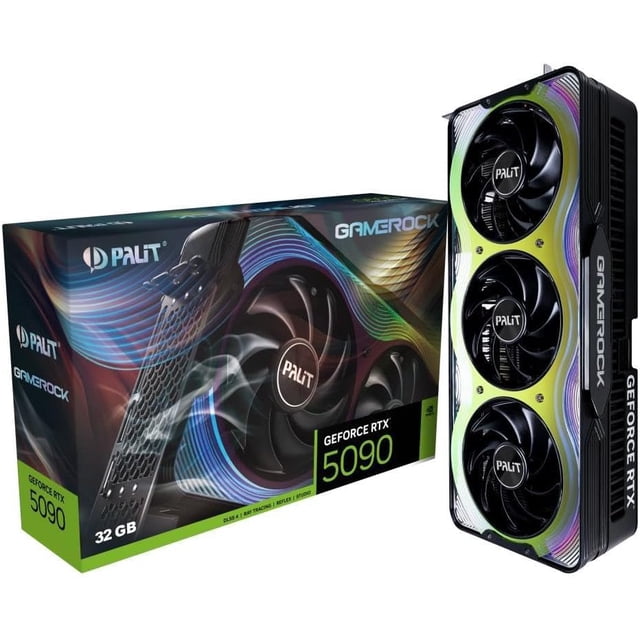 Palit RTX 5090 GameRock 32GB GDDR7 PCI Express 5.0 Graphics Card