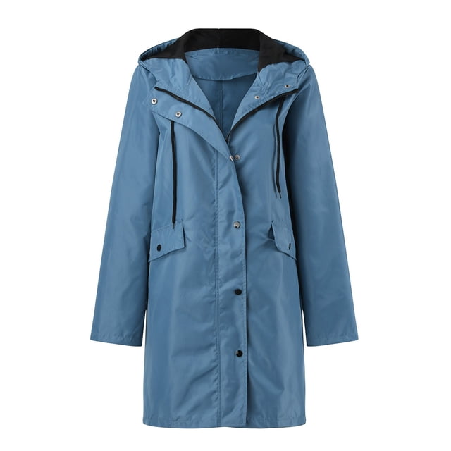 Baberdicy Plus Size Tops Rain Jacket Women's Breathable Large Sizes Raincoat Black Softshell Jacket Yellow Outdoor Jacket Transition Jacket Lightweight Jacket with Hood for Spring Autumn Hik
