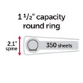 thumbnail image 5 of OfficeMax Durable Reference Binders with Round Ring 1-1/2"". Red, 5 of 5