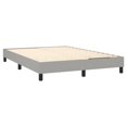 thumbnail image 2 of vidaXL Bed Frame Light Grey 137x190 cm Full Fabric, 2 of 5