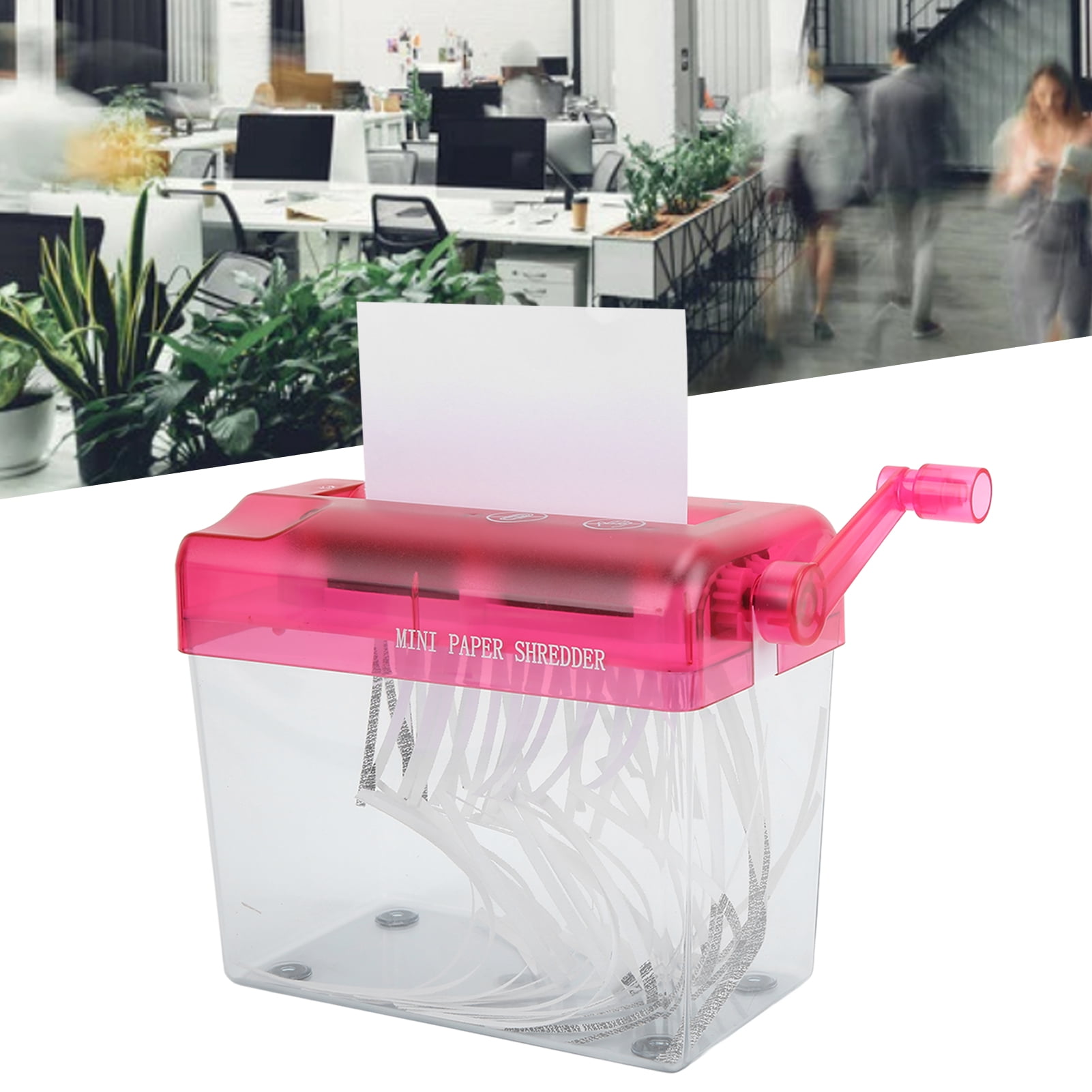 Mini Shredder, Compact Structure Manual Shredder Antislip Design ABS Material Wear Resistant  for Office for Household for School