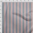 thumbnail image 2 of oneOone Tissu Popeline de Coton Multicolore Rayé Imprimé au Mètre 56 Pouces de Large, 2 of 3