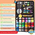 thumbnail image 4 of VelloStar Sewing Kit for Adults with Sewing Supplies and Accessories - Needle and Thread Kit & 38 Color Threads, Small Travel Sewing Kit for Emergency Repairs - Basic Sewing Products for Daily Needs, 4 of 10