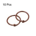 thumbnail image 3 of Unique Bargains Loose-Leaf Binder Rings, 45mm/ 1.8' Metal Book Ring Key Holder, Coffee, 10Pack, 3 of 6