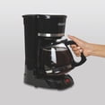 thumbnail image 2 of Proctor Silex 12-Cup Drip Coffee Maker with Glass Carafe, Black, 950 W, Model 43804, 2 of 5