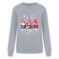 thumbnail image 4 of EGNMCR Chandail de Noël Sweatshirt Mode Femme Ample Imprimé de Noël Col Rond, 4 of 7
