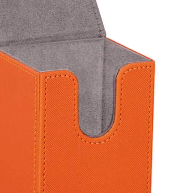 VONKY Trading Card Deck Box Organizer Storage Holder Holds 100+ Card for MTG Card Orange