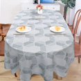 thumbnail image 5 of Oval Grey Tablecloth 54x72in for Oval Table Waterproof Table Cloths for Dining Room Indoor Outdoor Table Cloth, 5 of 5