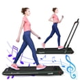 thumbnail image 1 of Gymax Tapis Roulant Électrique 2,25 Hp pour sous le Bureau avec Appli Vert, 1 of 10