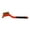 Orange;Black, variant on TopLLC Stove Steel Wire Brush Rust Steel Bag Glue Cleaning Brush 3 Copper Wire Nylon Wire Rust Removal Brush