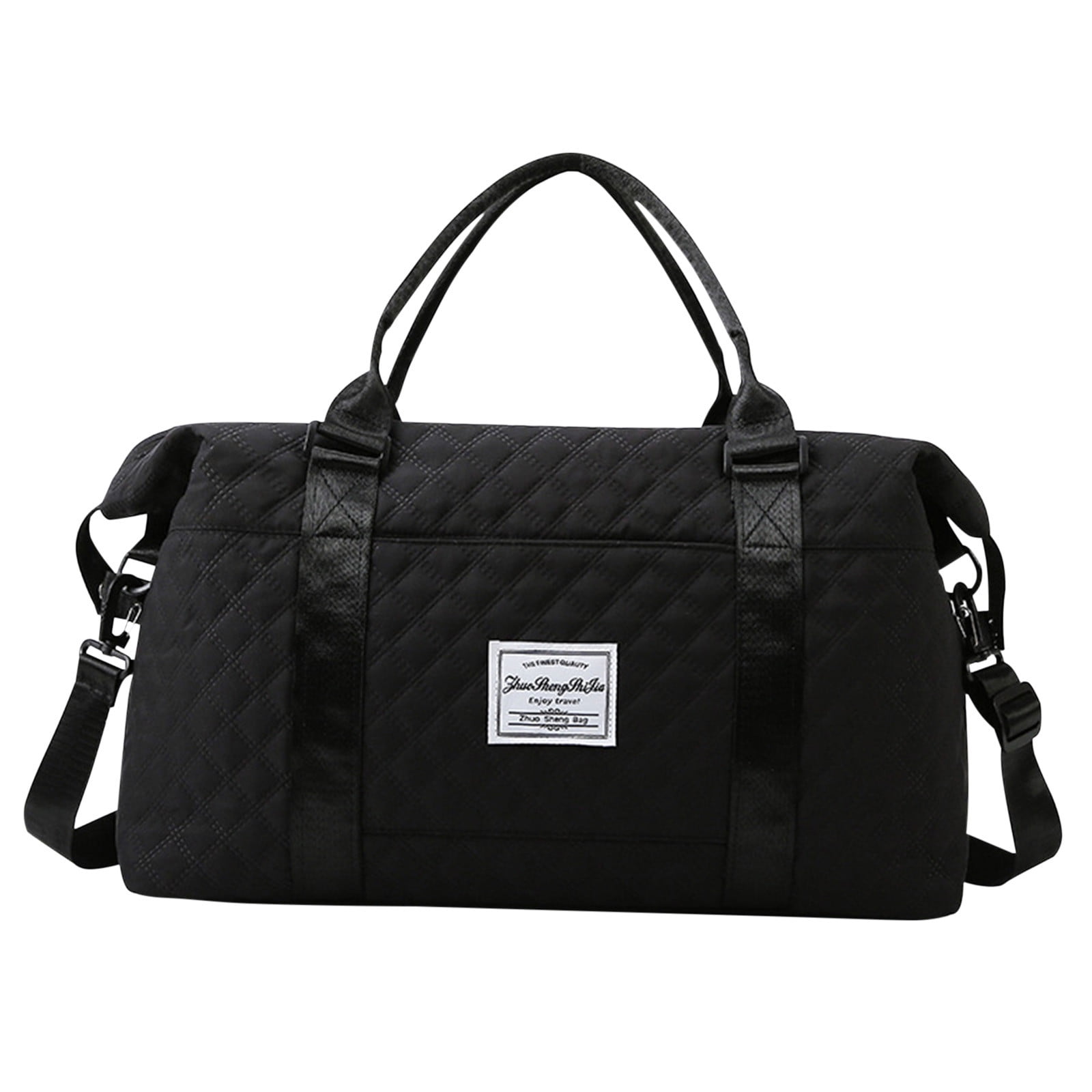 Grand Sac De Sport Pliable 37 L – Voyage, Camping, Pêche, Gym, Déménagement – Noir