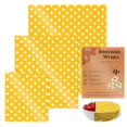 thumbnail image 3 of Kilougeis Clearance Beeswax Wraps for Food 3 Reusable Food Sheets for Fruits And Vegetables 2024 New Food Paper Sheets Plastic Biodegradable Recyclable And, 3 of 4