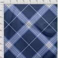 thumbnail image 3 of oneOone Viscose Chiffon Fabric Tartan Check Printed Craft Fabric BTY 42 Inch Wide, 3 of 4