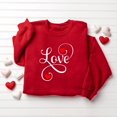 thumbnail image 1 of TIMIFIS Cadeaux de la Saint-Valentin pour Elle Cœur Chandail pour Femmes Mode Mignon Imprimé Amour Col Rond Chandails en Molleton Décontractés Manches Longues Tenues Printemps Automne - Printemps/été, 1 of 4